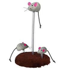 Myší rodinka na pružině 15 x 22 cm Myší rodinka na pružině 15 x 22 cm