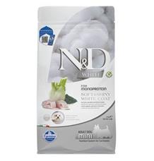 N&D WHITE DOG Adult Mini Sea Bass&Spirulina&Fenn