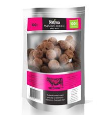 Nativia Sušené masové koule pochoutka pro psy