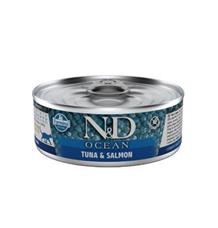 N&D CAT OCEAN Adult Tuna & Salmon 70g + 1 zdarma