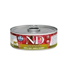 N&D CAT QUINOA Duck & Coconut 80 g + 1ks ZDARMA N&D CAT QUINOA Duck & Coconut 80 g + 1ks ZDARMA