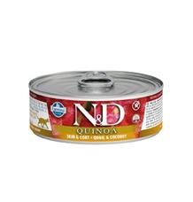 N&D CAT QUINOA Quail & Coconut 80 g + 1ks ZDARMA