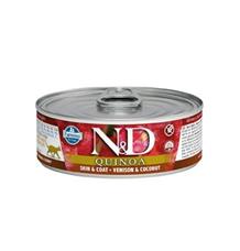 N&D CAT QUINOA Venison & Coconut 80 g + 1ks ZDARMA N&D CAT QUINOA Venison & Coconut 80 g + 1ks ZDARMA