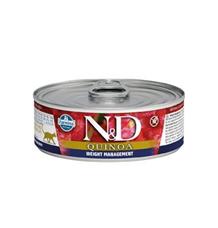 N&D CAT QUINOA Weight Management Lamb & Brocolli 80 g + 1ks ZDARMA N&D CAT QUINOA Weight Management Lamb & Brocolli 80 g + 1ks ZDARMA