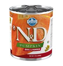 N&D DOG PUMPKIN Adult Quail & Pumpkin  285 g + 1 ks  ZDARMA