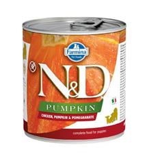 N&D DOG PUMPKIN Puppy Chicken & Pomegranate 285 g + 1 ks ZDARMA N&D DOG PUMPKIN Puppy Chicken & Pomegranate 285 g + 1 ks ZDARMA
