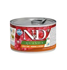 N&D QUINOA Dog konz. Quail & Coconut Mini 140 g