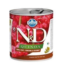 N&D DOG QUINOA Venison & Coconut  285 g + 1 ks  ZDARMA