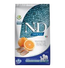 N&D OCEAN DOG Adult M/L Herring & Orange 2 x 12 kg