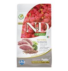 N&D Quinoa CAT Neutered Duck &Broccoli&Asparagus 5kg - exp. 04/25 - 1ks skladem N&D Quinoa CAT Neutered Duck &Broccoli&Asparagus 5kg - exp. 04/25 - 1ks skladem