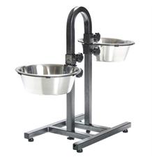 Psí bar - nastavitelná výška misek, 2x miska 2,8 l/ 24 cm