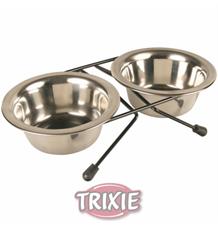 Nerez stojánek + 2 misky 0,75 l/ 15 cm Nerez stojánek + 2 misky 0,75 l/ 15 cm