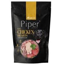 NEW PIPER s kuřecími srdíčky a špenátem, kapsička pro psy