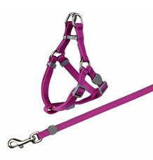 Nylonový postroj s vodítkem pro kočku červená 26-37 cm/10 mm, 1,20 m Nylonový postroj s vodítkem pro kočku červená 26-37 cm/10 mm, 1,20 m