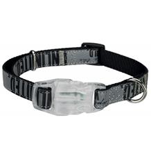 Obojek EXPLORE s blikátkem černý/reflexní L-XL 40-65cm/25 mm Obojek EXPLORE s blikátkem černý/reflexní L-XL 40-65cm/25 mm