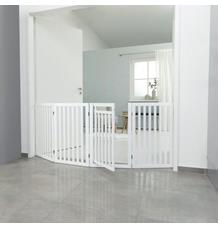 Ochranná bariéra s otvíracími dvířky 60-160 x 81 cm bílá 1 ks Ochranná bariéra s otvíracími dvířky 60-160 x 81 cm bílá 1 ks