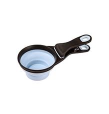 Odměrka na krmivo SILICONE s klipem modrá modrá L