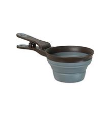 Odměrka na krmivo SILICONE s klipem, šedá Zolux šedá L