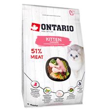 ONTARIO Kitten Chicken 6,5 kg + 6ks kapsiček ZDARMA ONTARIO Kitten Chicken 6,5 kg + 6ks kapsiček ZDARMA