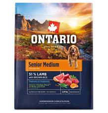 Ontario Senior Medium Lamb & Brown Rice 2x12kg