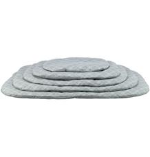 Oválný polštář JESSIE, bavlna/polyester, šedá/bílá 95 x 70 cm Oválný polštář JESSIE, bavlna/polyester, šedá/bílá 95 x 70 cm