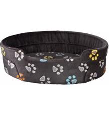 Oválný pelech JIMMY šedý s tlapkami 85 x 75 cm Oválný pelech JIMMY šedý s tlapkami 85 x 75 cm