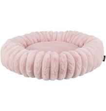 Kulatý pelech LONNI, sametový manšestr, růžová 60 cm