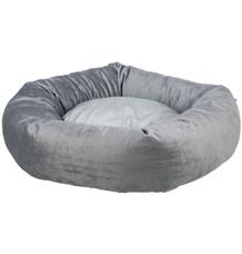 Kulatý recyklovaný pelech LIONEL, fleece, šedá 60 cm
