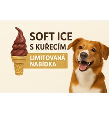 Soft Ice, zmrzlina pro psy s kuřecím 50 g, zelená