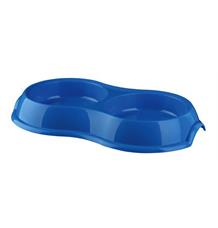 Plastová dvojmiska červená 2x0,2 l/ 11 cm Plastová dvojmiska červená 2x0,2 l/ 11 cm