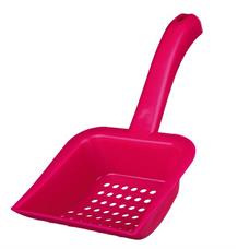 Plastová lopatka na trus, vhodná na silikonové perličky L růžová Plastová lopatka na trus, vhodná na silikonové perličky L růžová