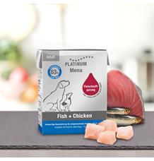 Paštika Platinum Natural Menu Fish & Chicken - Ryby & Kuře 375 g Paštika Platinum Natural Menu Fish & Chicken - Ryby & Kuře 375 g