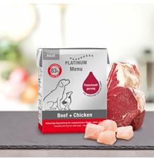 Paštika Platinum Natural Menu Beef + Chicken 375 g Paštika Platinum Natural Menu Beef + Chicken 375 g