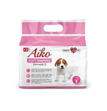 Plenky pro feny Aiko Soft Diapers S 28x40cm - 12ks