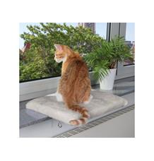 Plyšové lehátko na parapet, sv. šedé 51x36 cm Plyšové lehátko na parapet, sv. šedé 51x36 cm