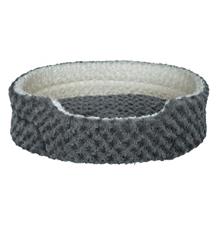 Plyšový pelíšek KALINE šedo/krémový 85 x 75 cm Plyšový pelíšek KALINE šedo/krémový 85 x 75 cm