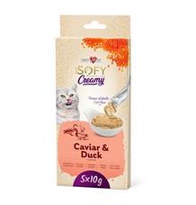 Pochoutka Aiko Cat SOFY Creamy Caviar&Duck  5x10g
