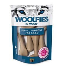 Pochoutka dentální Woolfies Dental Fishbone 