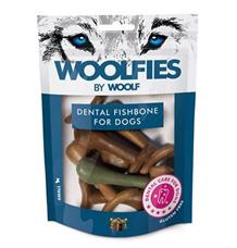 Pochoutka dentální Woolfies Dental Fishbone 
