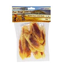 Pochoutka Králičí ucho plněné kachním masem 