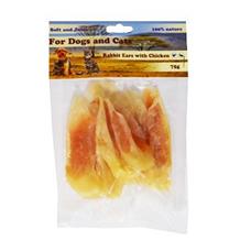 Pochoutka Králičí ucho plněné kuřecím masem 