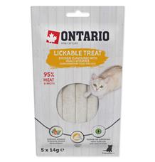 Pochoutka ONTARIO lízací kuřecí s multivitaminy 5 x 14g Pochoutka ONTARIO lízací kuřecí s multivitaminy 5 x 14g