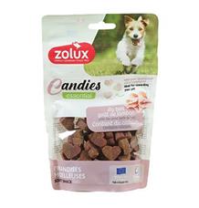 Pochoutka pes CANDIES Mini srdíčka vápník  Zolux 150g