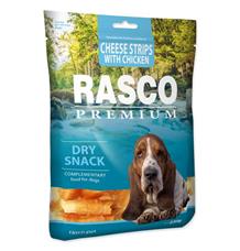 Pochoutka RASCO Premium proužky sýru obalené kuřecím masem 