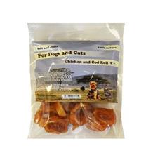 Pochoutka Tresčí kroužky s kuřecím masem měkké 500g Pochoutka Tresčí kroužky s kuřecím masem měkké 500g