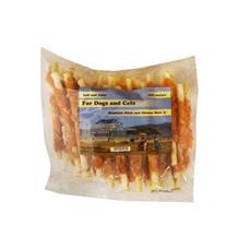 Pochoutka Tyčinka z buvolí kůže s kuřecím masem 500g Pochoutka Tyčinka z buvolí kůže s kuřecím masem 500g