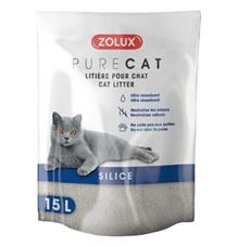 Podestýlka PURECAT natural silica 15l Zolux