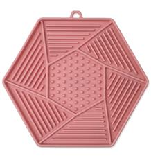 Podložka EPIC PET Lick & Snack lízací hexagon světle růžový 17 x 15cm