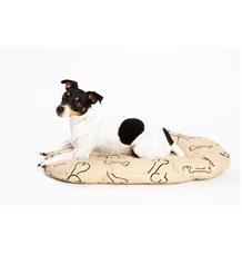 Polštář ovál bavl. Kost béžovo/černá 100 cm Polštář ovál bavl. Kost béžovo/černá 100 cm