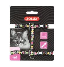 Postroj kočka ARROW nylon černý Zolux